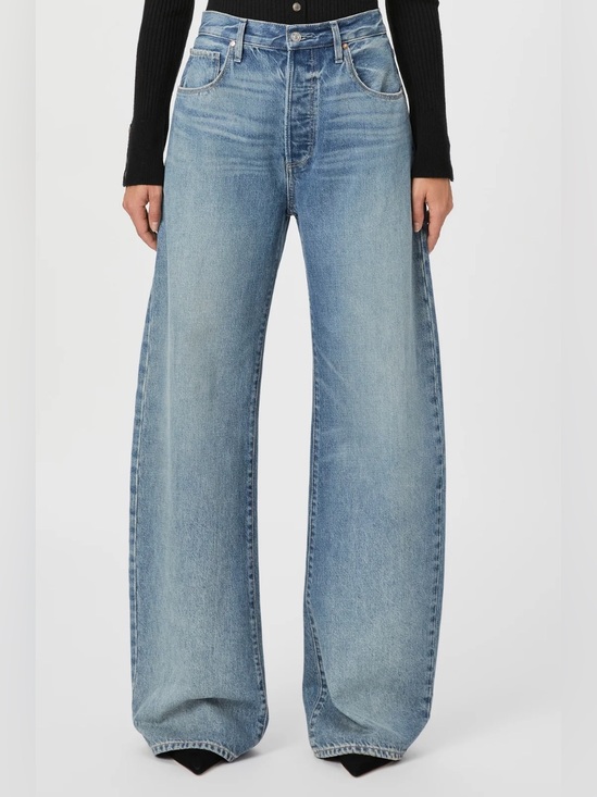 PAIGE Denim - PAIGE ‘Arellia’ Light Wash Wide-Leg High-Rise Jeans Size 28